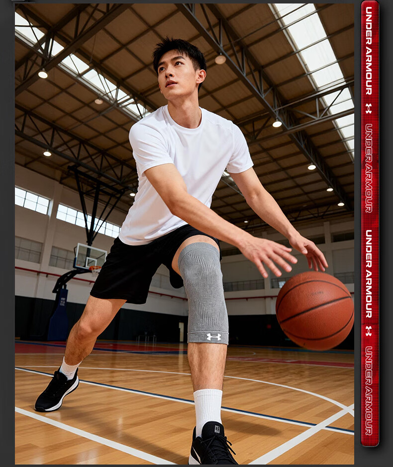 Under Armour Knee Brace Sports Warmth Basketball Football Running Meniscus Badminton Patella Mountaineering Old Cold Legs Knee Joint Support 11