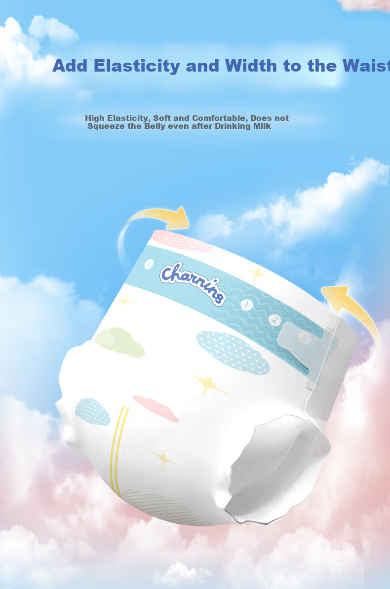 Jiaying [No Melamine Detected] Cloud Soft Diapers, XL Size, 72 Pieces (12-16KG), Ultra-Thin Breathable Nappies 2