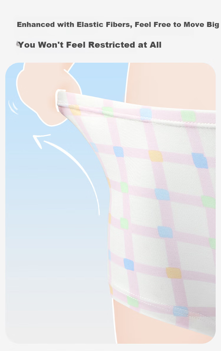 Jiusuiban Girls' Underwear, 50s Modal Antibacterial Thin Triangle Panties for Older Children, Baby A-Class Cartoon Cute Rabbit Shorts 8