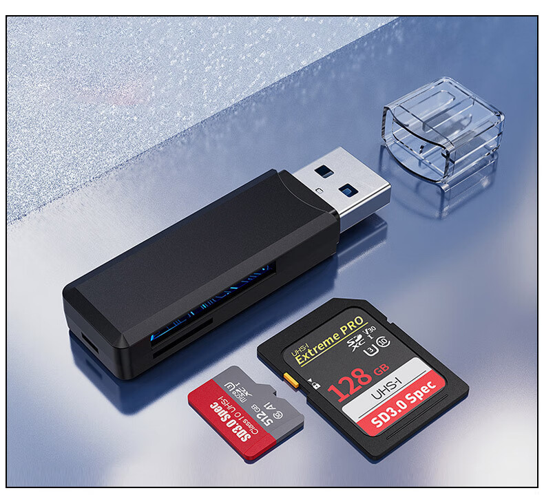 Liantuo USB 3.0 High-Speed Card Reader SD/TF Memory Card Multi-Function All-in-One for PC/Laptop/Drone/Surveillance Camera/Dash Cam 8
