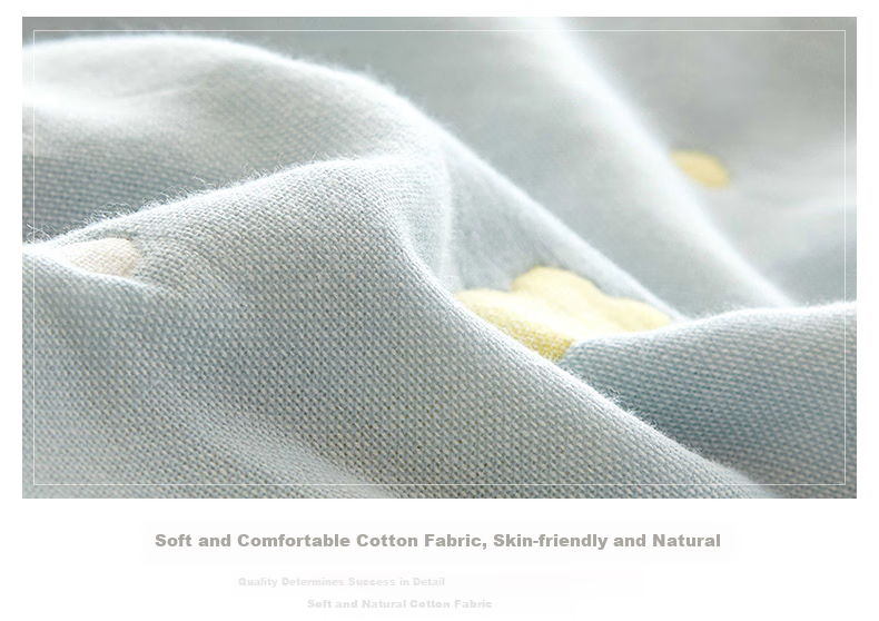 Hengyuanxiang Pure Cotton Gauze Towel Blanket, Six-Layer Thickened Quilt, Single Person Children's Summer Cool Nap Air Conditioning Shawl, 150×200cm 10