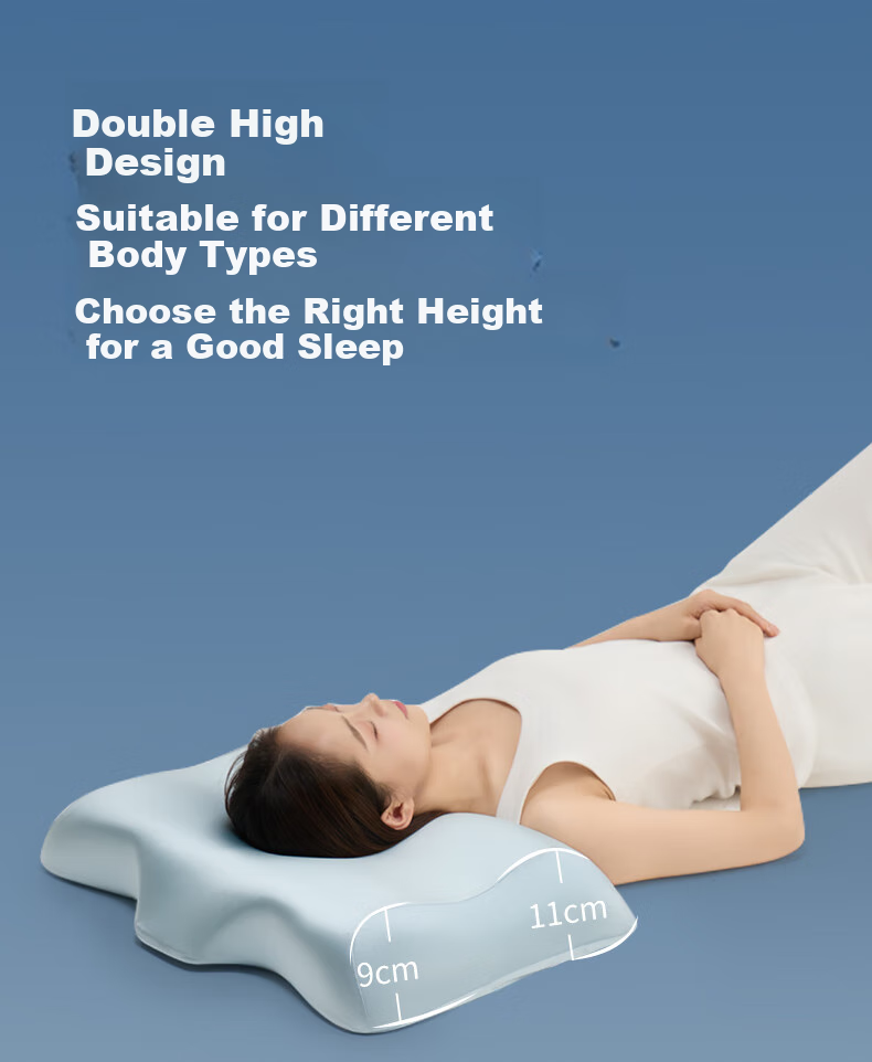 Hengyuanxiang Memory Foam Pillow, Class A Antibacterial, Zero Pressure Deep Sleep Pillow, Neck Protection, Cloud-Like SPA Slow Rebound Memory Cotton Pillow, Deep Sleep Pillow 10