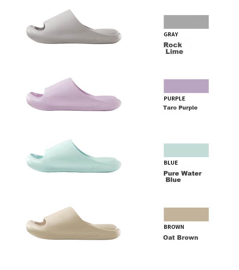 Poxi Cloud-Spring Slippers for Men, Indoor Home Bathroom Thick-Soled Sandals for Women, Oatmeal Brown, Size 35-36 14