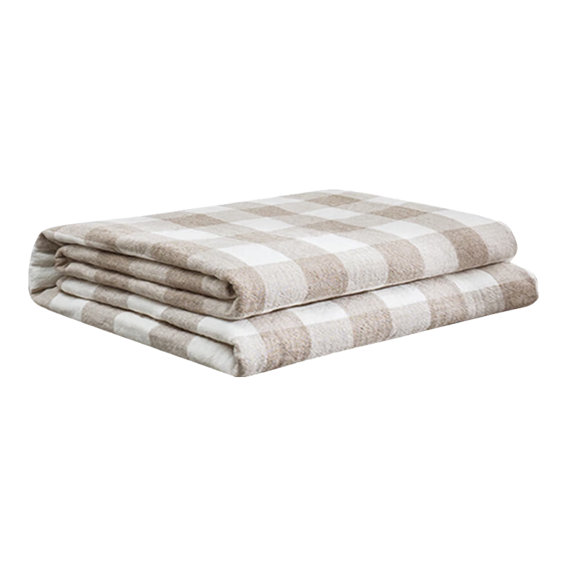 JD Original Pure Cotton Gauze Blanket, 100% Cotton Air Conditioning Quilt Towel Blanket, Class A Fleece Summer Cool Quilt Japanese Style Coffee Color, 2x2.3m