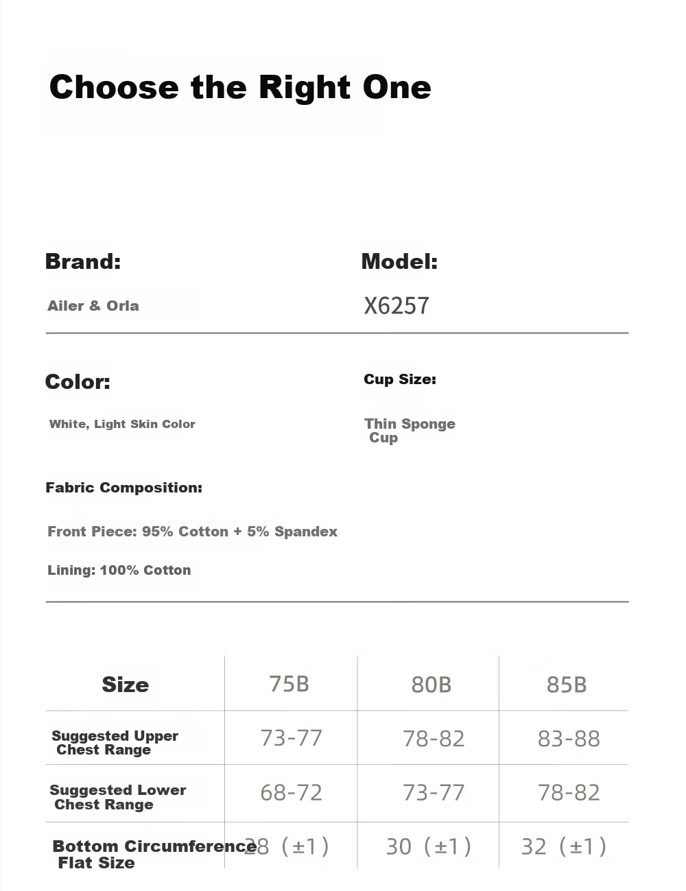 Ailier&ouluola Teenage Bra for High School Girls, Ages 16-18, Puberty Stage, Pure Cotton, Three-Stage Development, 80B Cup 7