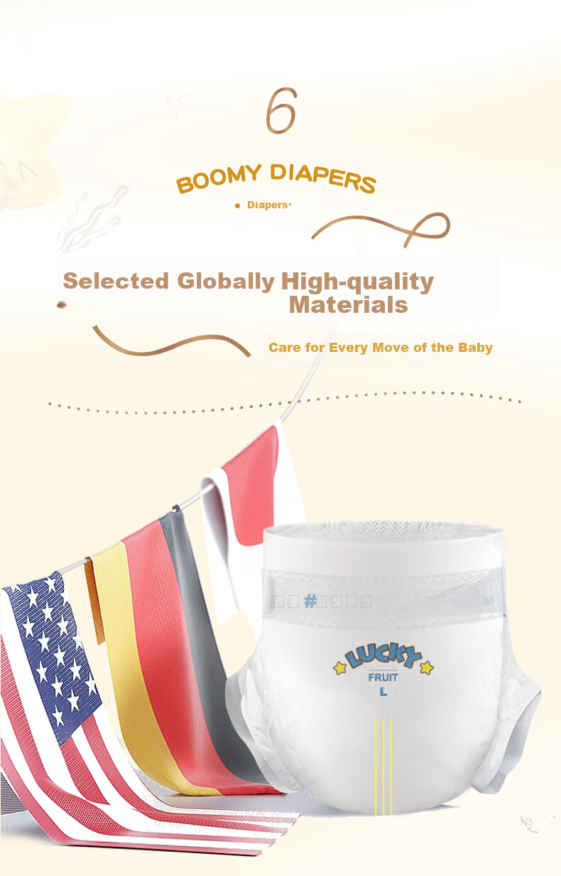 Baoyingmei Space Bear Diapers XXL 34 Pieces [28-35 Lbs] Ultra-Thin Breathable Disposable Diapers for Baby Boys And Girls 9
