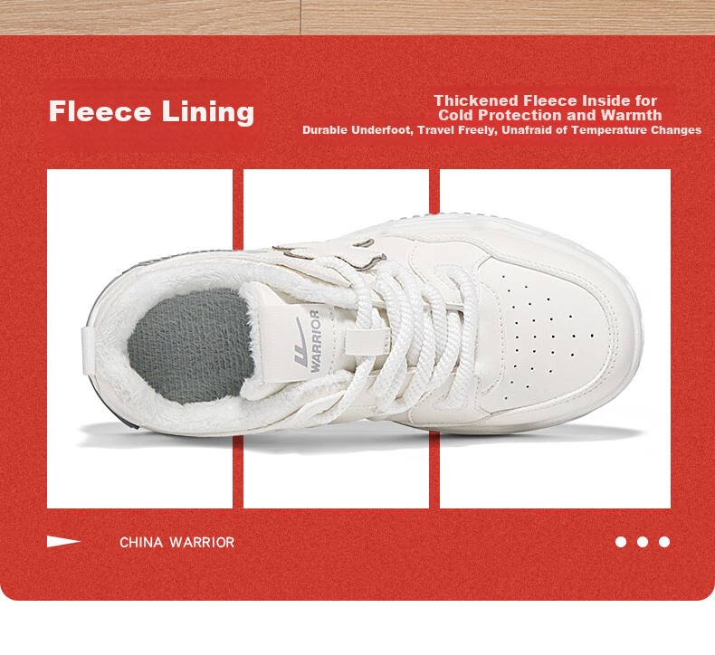 Huili Women's Sneakers with Fleece Lining for Warmth, Winter Leaf Pattern New Design Shoes for Women, White Light Gray, Size 35 3