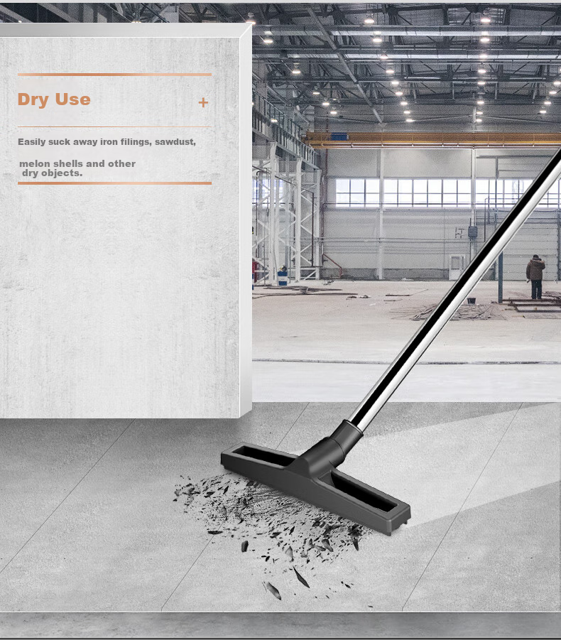 Jienuo 3200W Commercial Industrial High-Suction Vacuum Cleaner for Workshop And Factory, Powerful Wet And Dry Dual-Use Dust Removal Machine with 70L Large Capacity JN309 Floor Brush Deluxe Model 11