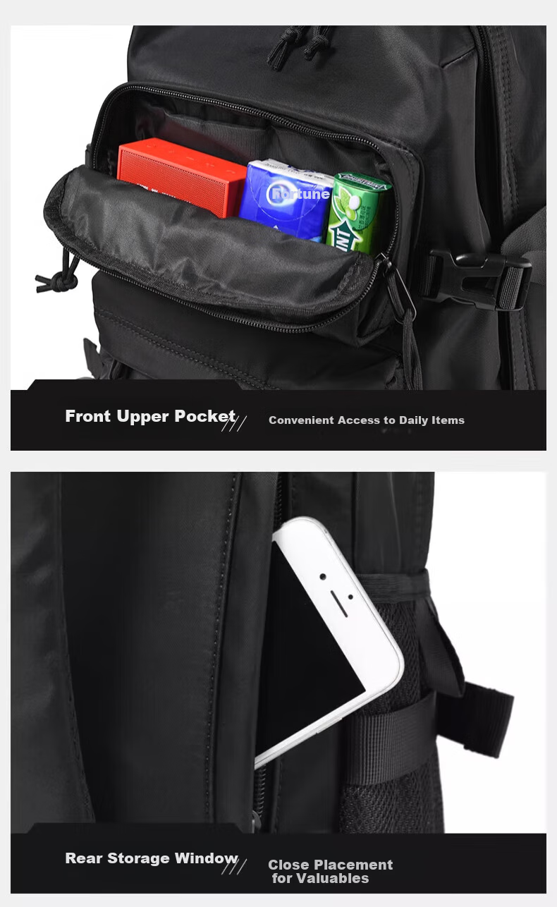 Huili Backpack for Men, Trendy Casual Large Capacity Travel Bag, Business Laptop Bag, High School Casual College Student Bookbag 13