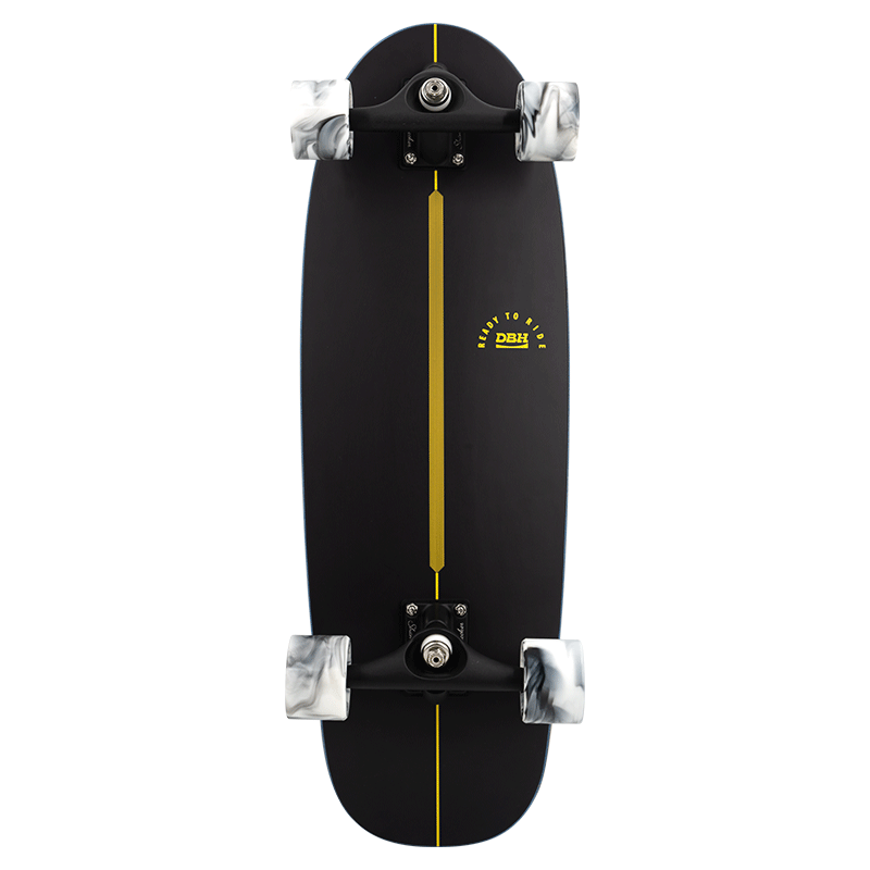 DBH Land Surfboard Children's Skateboard Adult Street Skate Beginner Five-Star Professional Street Skateboard 31.5 Inch Black Rider
