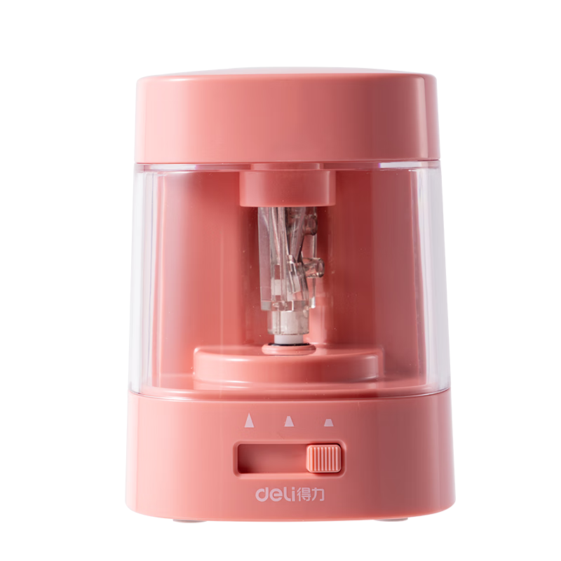 Deli Electric Pencil Sharpener, Labor-Saving Multifunctional Semi-Automatic Pencil Sharpener, Student Stationery for Exams, Children's Birthday And Graduation Gifts, Randomly Sent to Boys And Girls