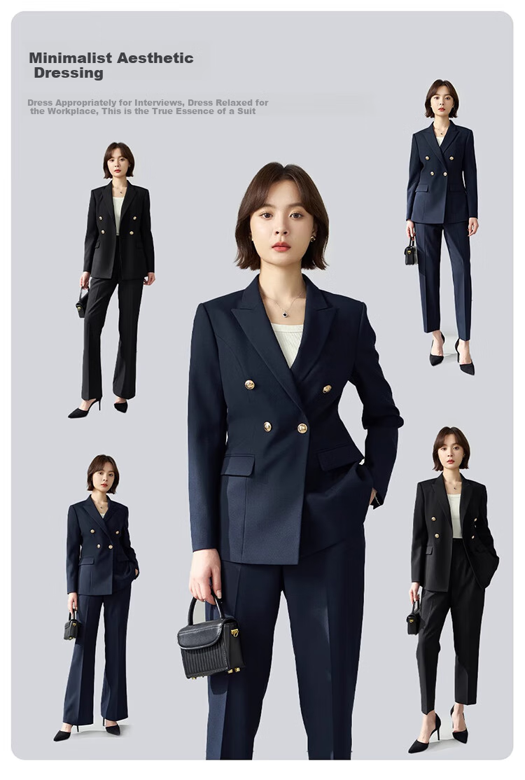 Bodexiaojie Professional Women's Suit Set, Elegant Office Attire, Formal Wear for Work Interviews And Business Meetings 22