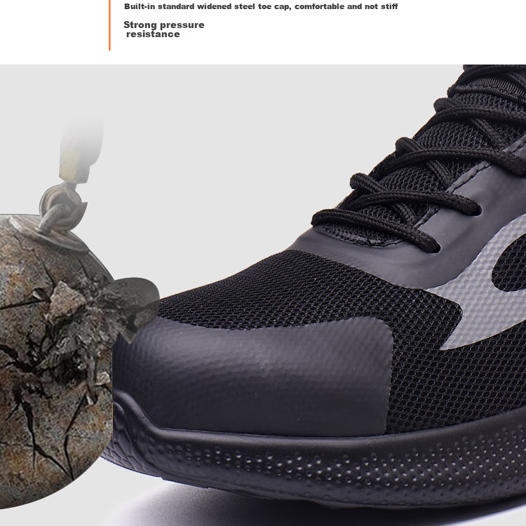 LAOGUANJIA Men's Safety Shoes, Breathable Steel Toe, Anti-Smashing, Puncture-Resistant Work Functional Safety Shoes, Comfortable And Lightweight LA203 Size 44 7