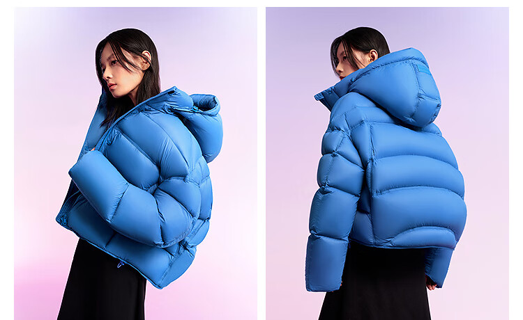 BOSIDENG Women's 25th Anniversary Winter Puffer Thickened Hooded Down Jacket B250243102 Hot Sale Mall Edition 9