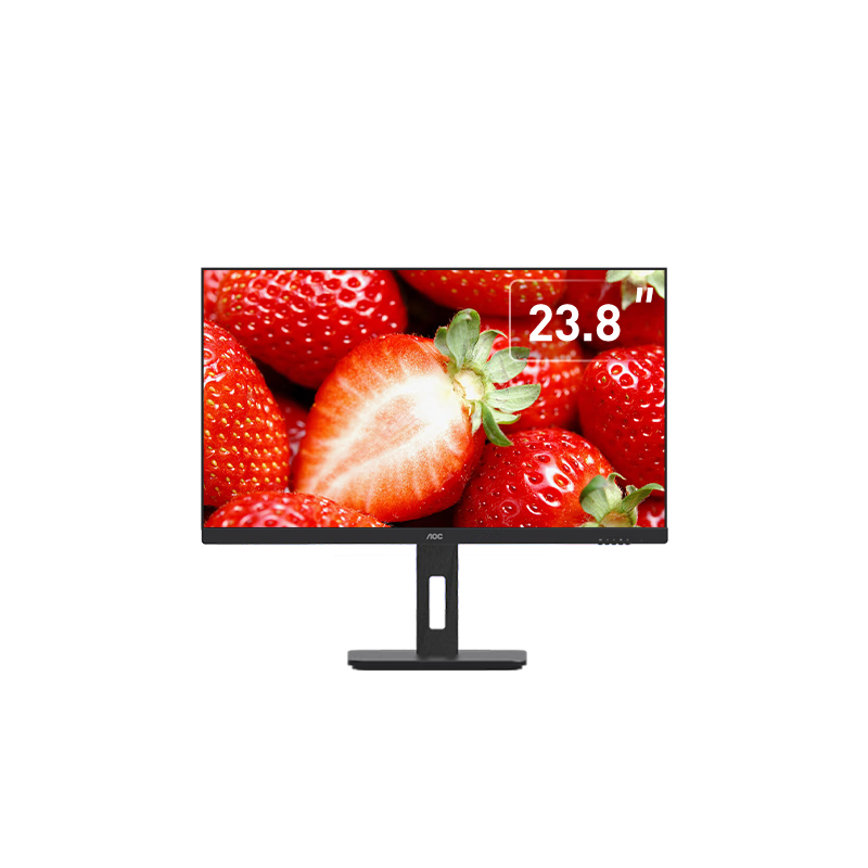 AOC Monitor, IPS Computer Display Screen, Rotatable And Height-Adjustable, Office Study Eye Protection Low Blue Light, Desktop Expansion Laptop External Extension Screen, 23.8 Inches, 24P10Q
