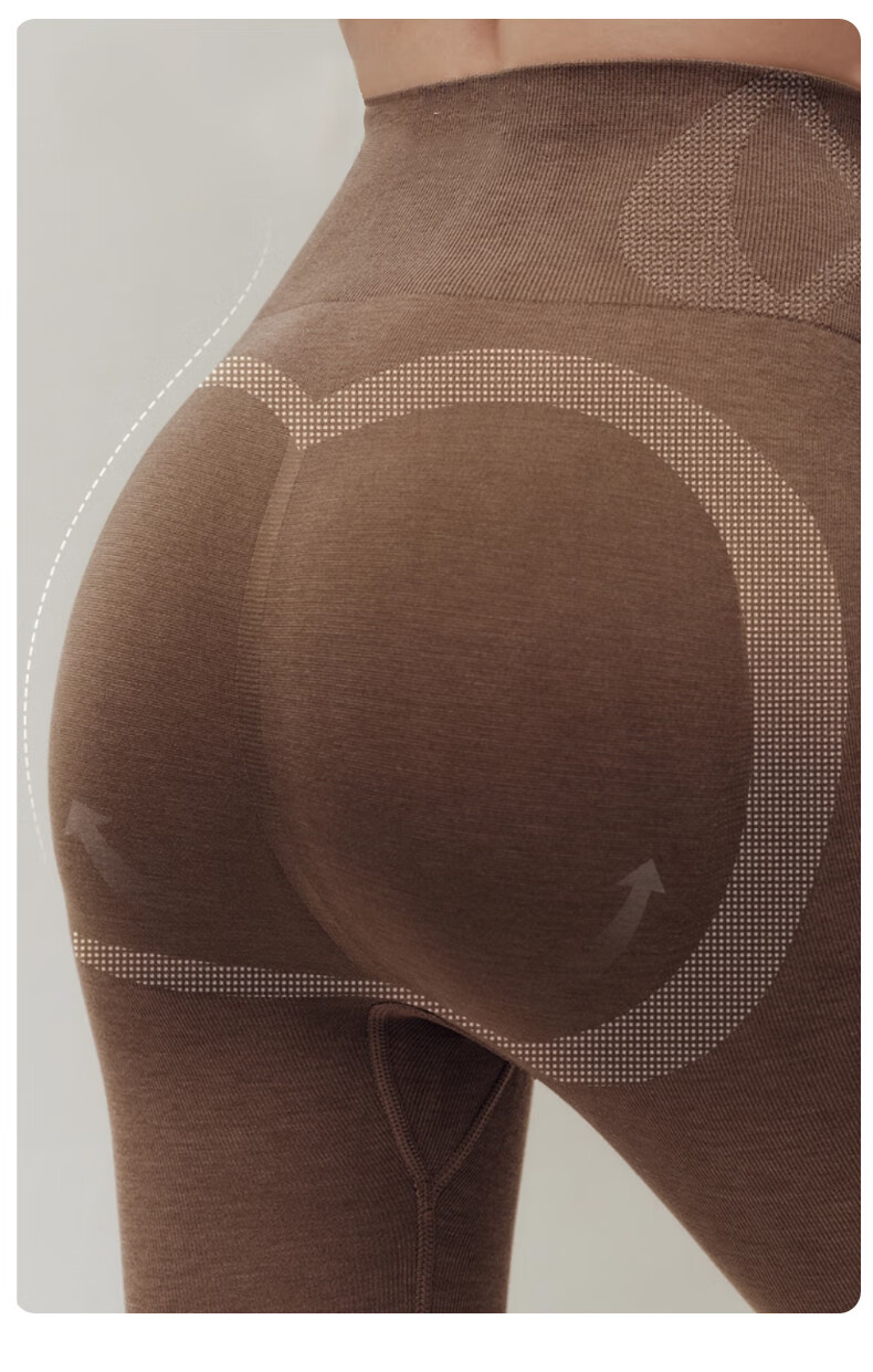 Avandi Women's Thermal Shapewear High Elastic Wool Base Layer Autumn Top and Bottom Set Seamless Slim Fit Warm Underwear 10
