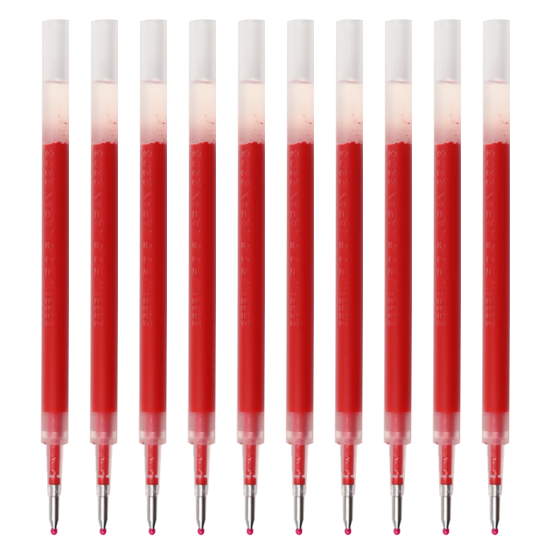 ZEBRA [Best-Selling Product] RJF5 Retractable Pen Refill 0.5mm Red Gel Pen Refill Compatible with JJ15, JJ55, JJZ58, JJZ15W And Other Series Signing Pens 10 Pieces