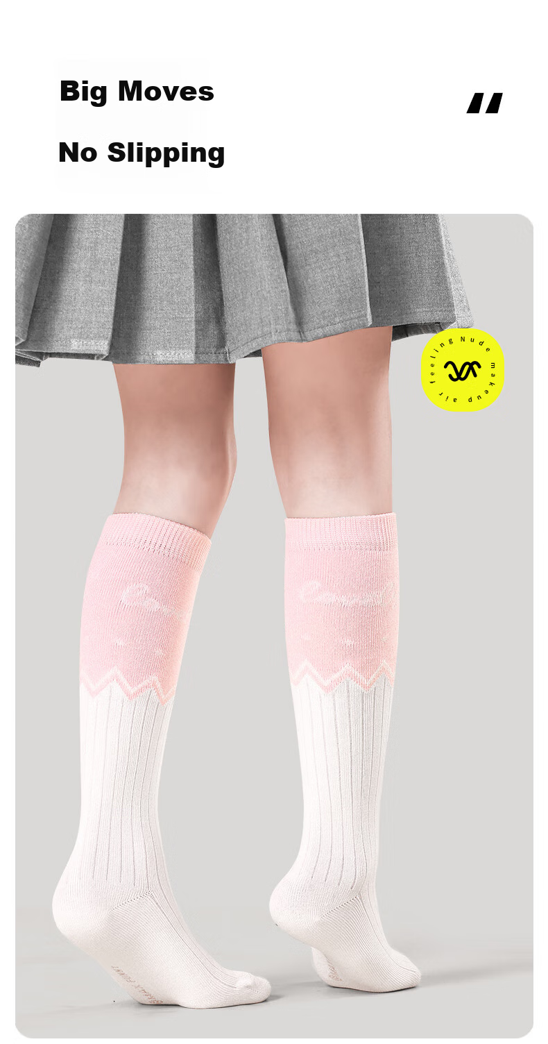 Barbie Girls' Mid-Calf Socks, Spring And Autumn Baby Long Socks, Children's High Socks, Cotton Socks, Girls' Student Summer Long Socks 5