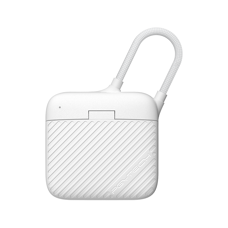PGYTECH Mini Flash Transfer Card Case Dual Slot Simultaneous Reading USB 3.1 High-Speed 312MB/s Transmission Type-C Interface Plug and Play for Phone and Computer Ivory White