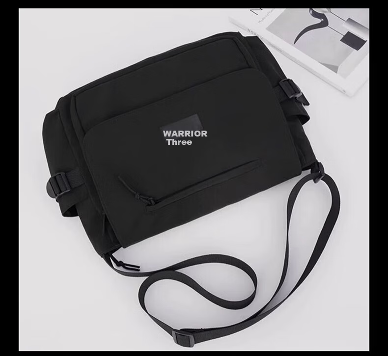 Huili Canvas Shoulder Bag for Men, 2025 New Style, Portable Large Capacity Commuter Casual Crossbody Bag for Me 16