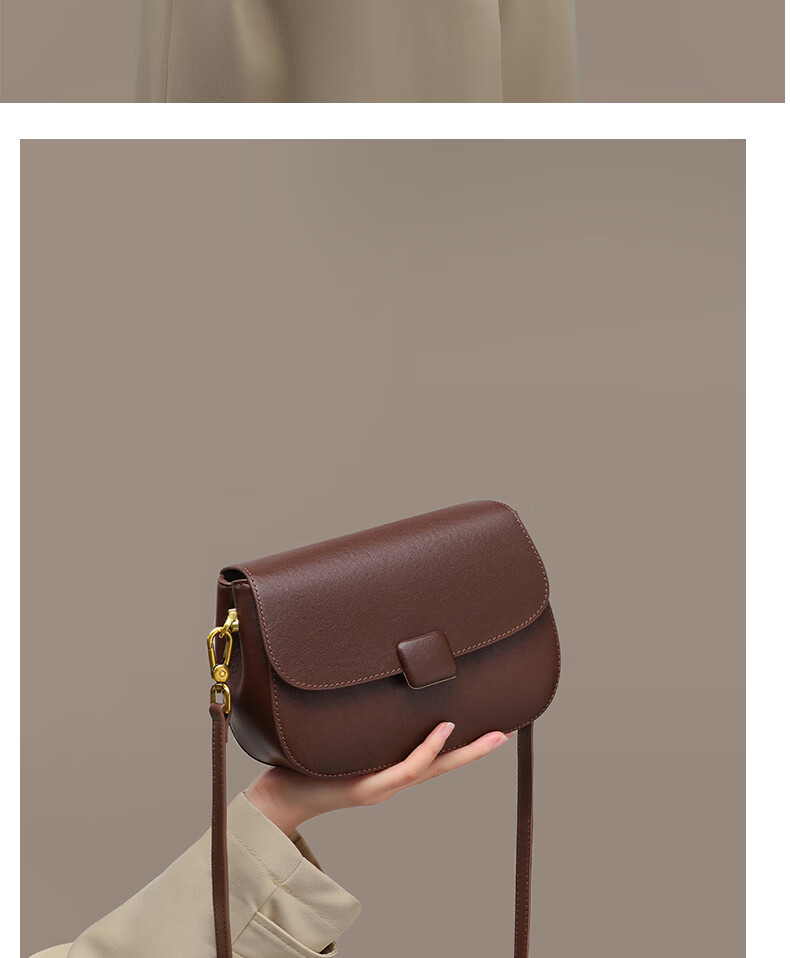 Miaoli Women's Leather Small Square Bag Luxury Crossbody Shoulder Bag Birthday Gift for Girlfriend Wife 12