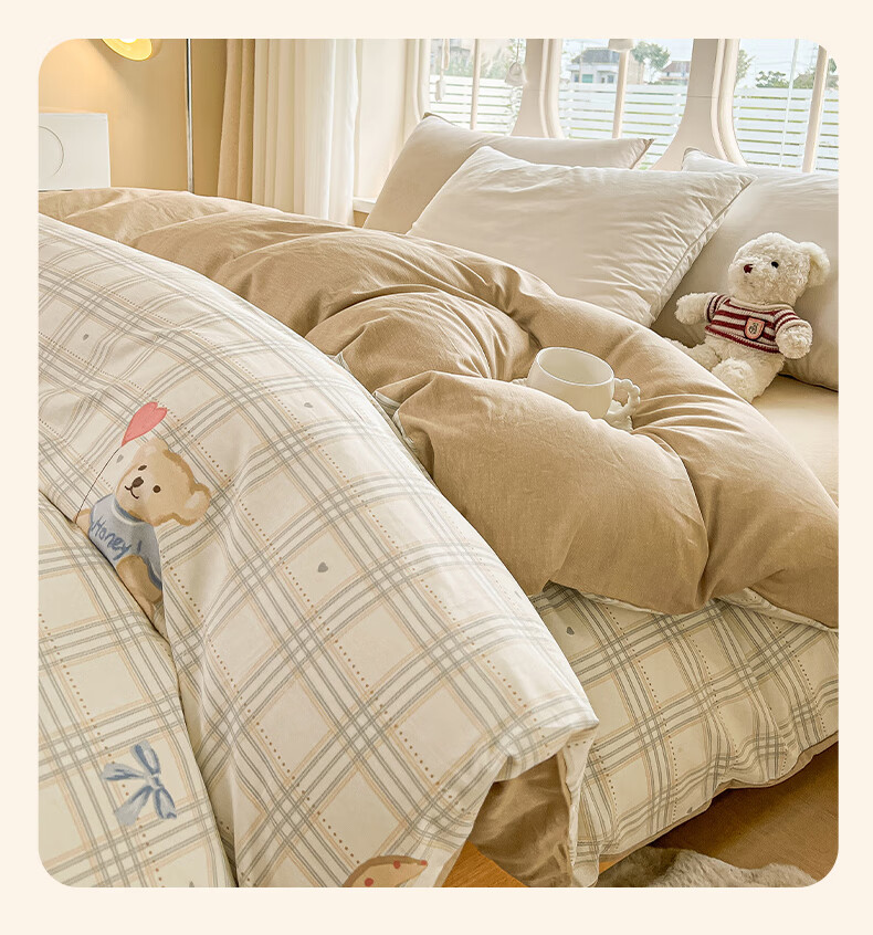 AVIVI A-Class 100% Cotton Duvet Cover Single Piece Pure Cotton Double/Single Bed Quilt Cover Home Use 200*230cm Floating Cloud First Dream 3