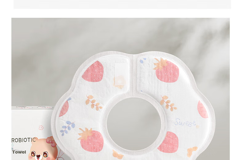 Beitaisi Disposable Baby Drool Bibs, Thin Autumn And Winter Gauze Style, Newborn Waterproof No-Wash Bib Pads, 20 Pieces 27