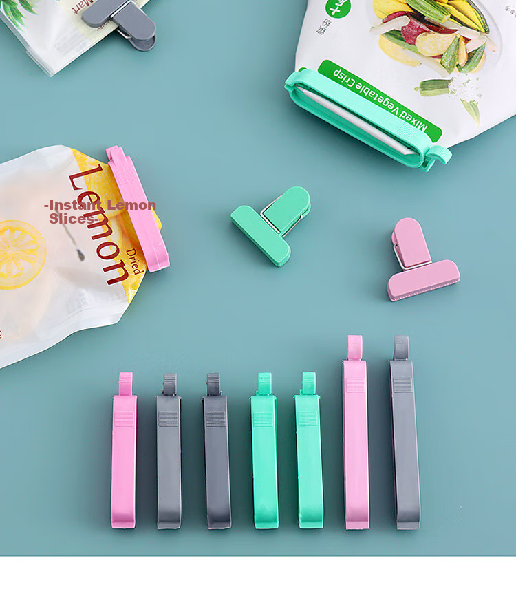 BJ Food Sealing Clips Snack Sealing Clips Kitchen Food Storage Bag Sealer Tea Bag Clips 12 Pieces 20