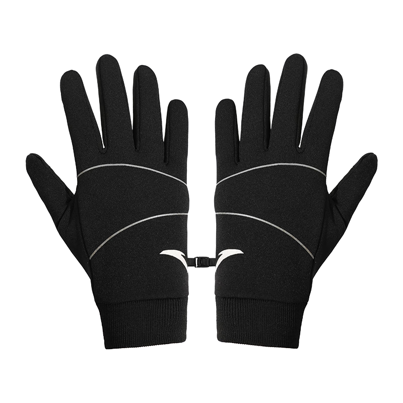 ANTA Thermal Gloves Winter Cycling Fleece Lined Electric Bike Windproof Touchscreen Ski Outdoor Anti-Freeze Gloves L
