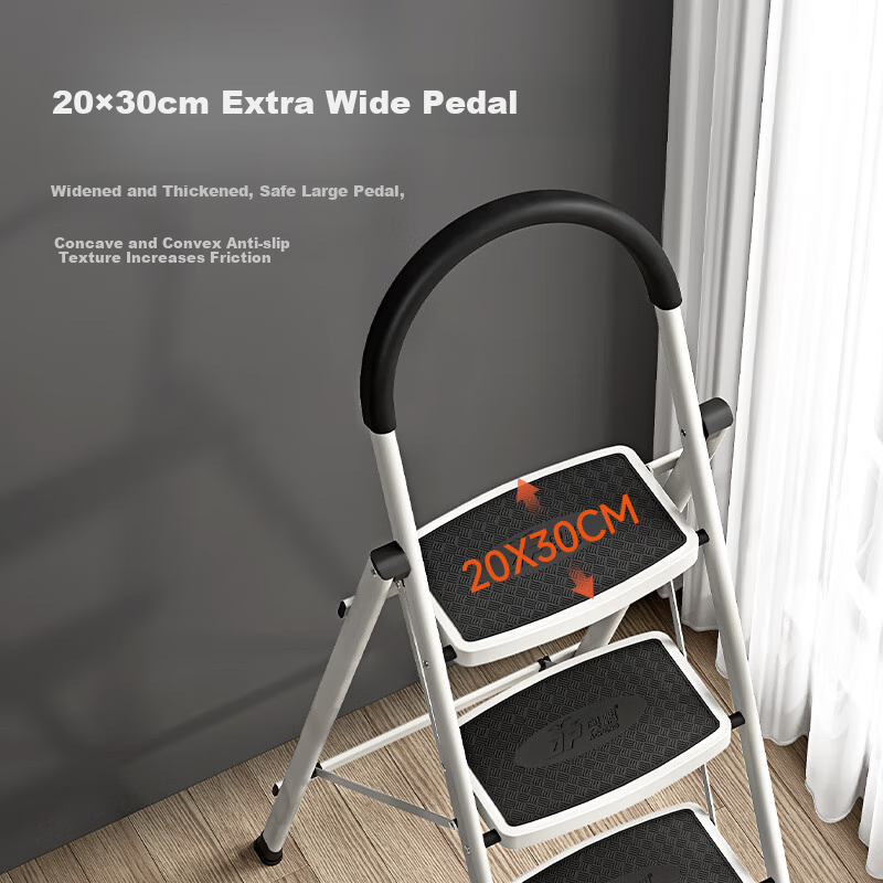 AOPENG Folding Ladder, Household Five-Step Ladder, Indoor Climbing Stairs, Single-Sided A-Frame Ladder, Handrail Ladder, Climbing Ladder, Engineering Ladder
