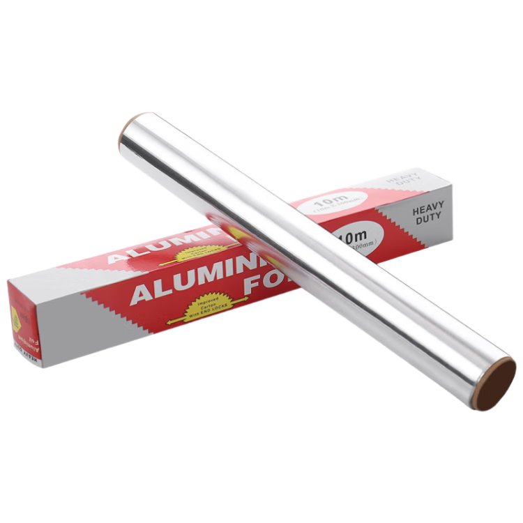 Jieribang Disposable Aluminum Foil Roll 30cm x 50m Household Boxed Aluminum Foil for Picnic BBQ Oven Baking Foil Paper
