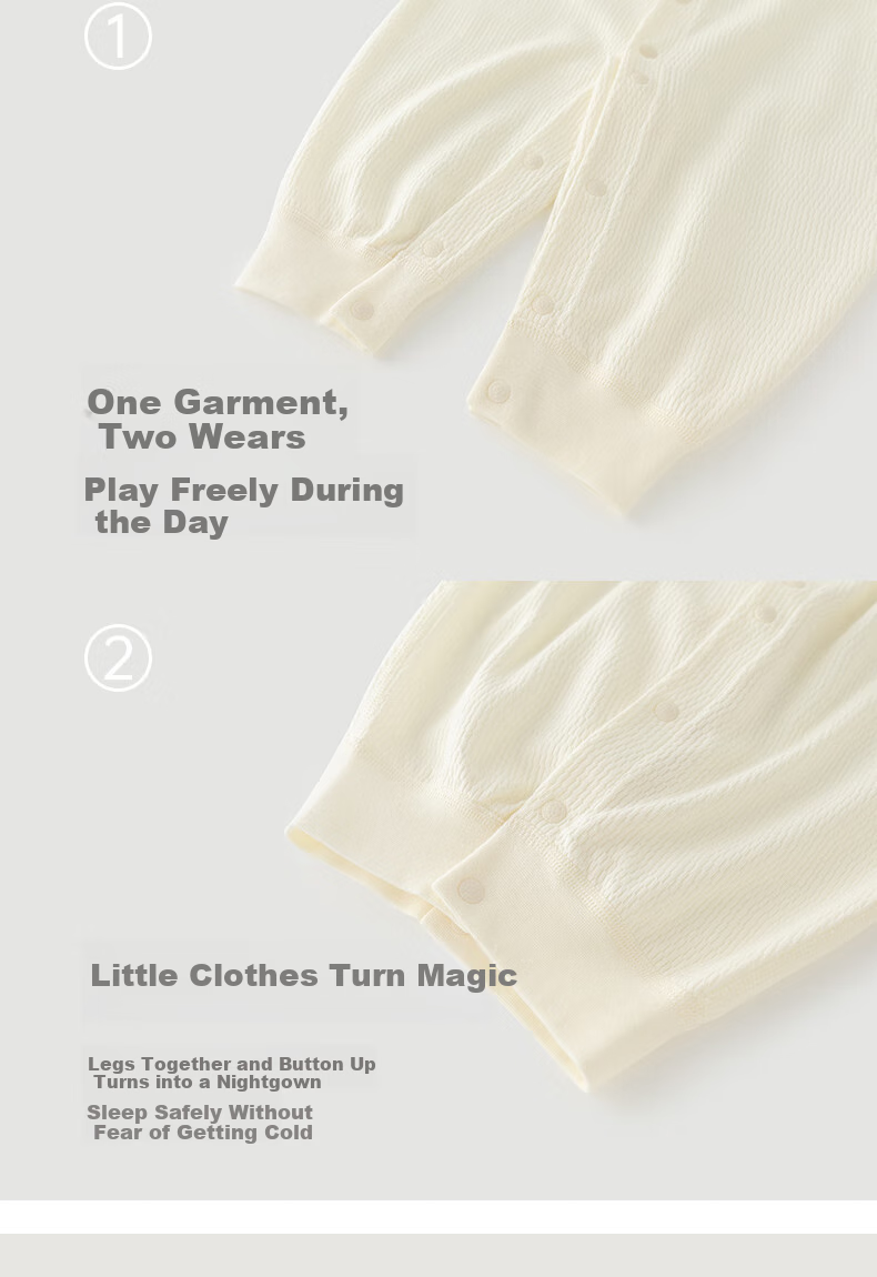 Guaiqixiong Infant And Toddler Long-Sleeve Bodysuit, Spring And Autumn Season, for Baby Boys And Girls, Pure Cotton Romper, Crawling Suit, Home Wear, Thin Style, Underwear 14