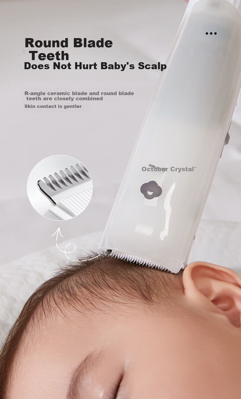 Shiyuejiejing Automatic Hair-Removing Baby Hair Clipper, Children's Hair Trimmer, Waterproof Low-Noise Quiet Hair Cutter Electric Shaver 11
