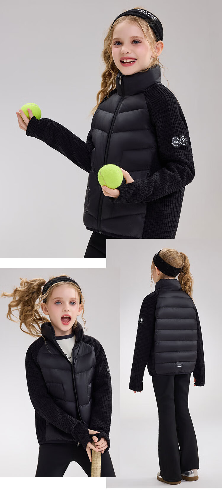 ASK JUNIOR Kids Down Jacket Goose Down Windproof Winter Coat Blue 160 5
