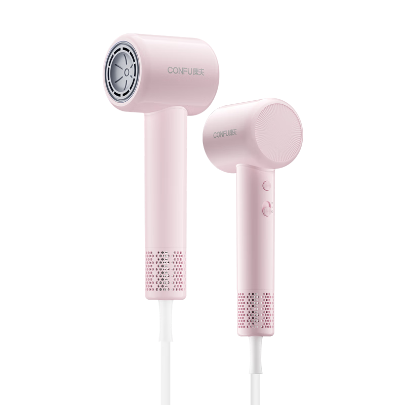 CONFU High-Speed Hair Dryer with 1.6 Billion Negative Ions, Powerful Home Use Blow Dryer F20 Pink - Birthday Gift for Girlfriend