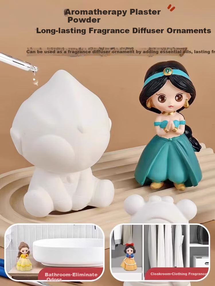 Shangmeibeibei Plaster Doll Coloring Craft DIY Painting Toy for Boys And Girls 3-6 Birthday Gift Princess Series 11