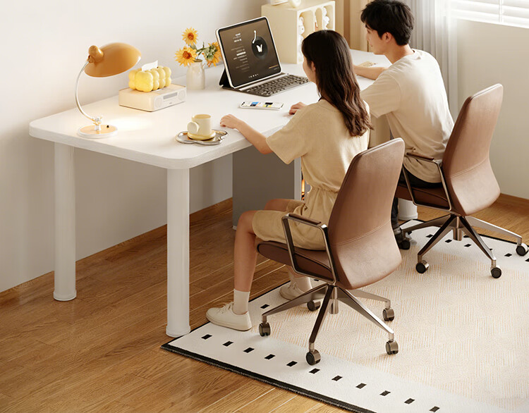 Yicainianhua Computer Desk, Desktop Home Gaming Table, Office Desk, Tool-Free Installation, Study Writing Desk, 1848 5