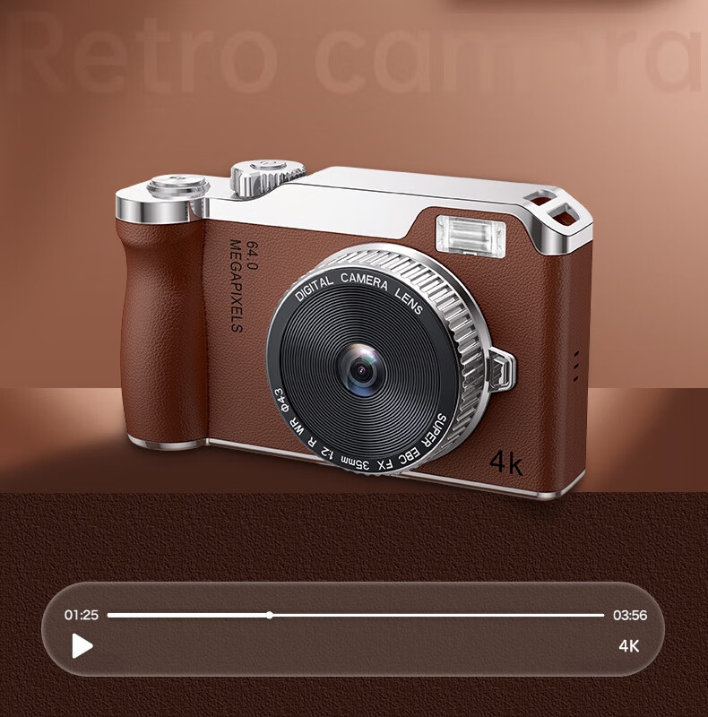 Black Cat Diary DK14 Digital Camera Y01 Instant Camera CCD Handheld Portable Photography Recorder HD Beauty Selfie Anti-Shake Vlog Student Kids Pink 6