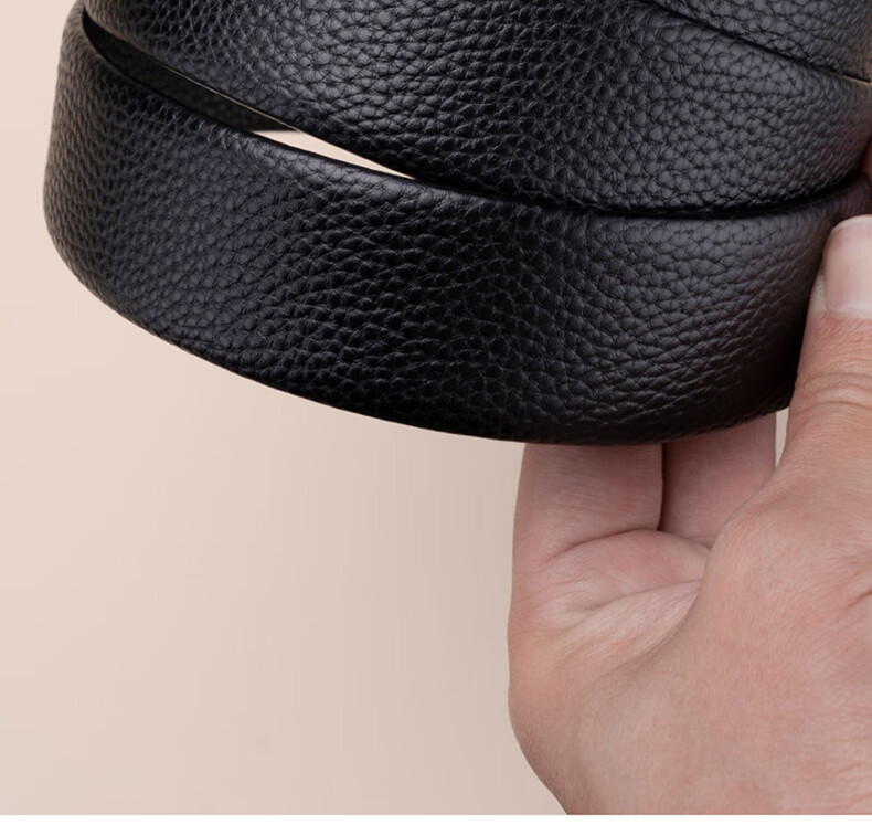 Jeanswest Men's Genuine Leather Belt Strap Without Buckle Trendy Headless Belt Strap 7