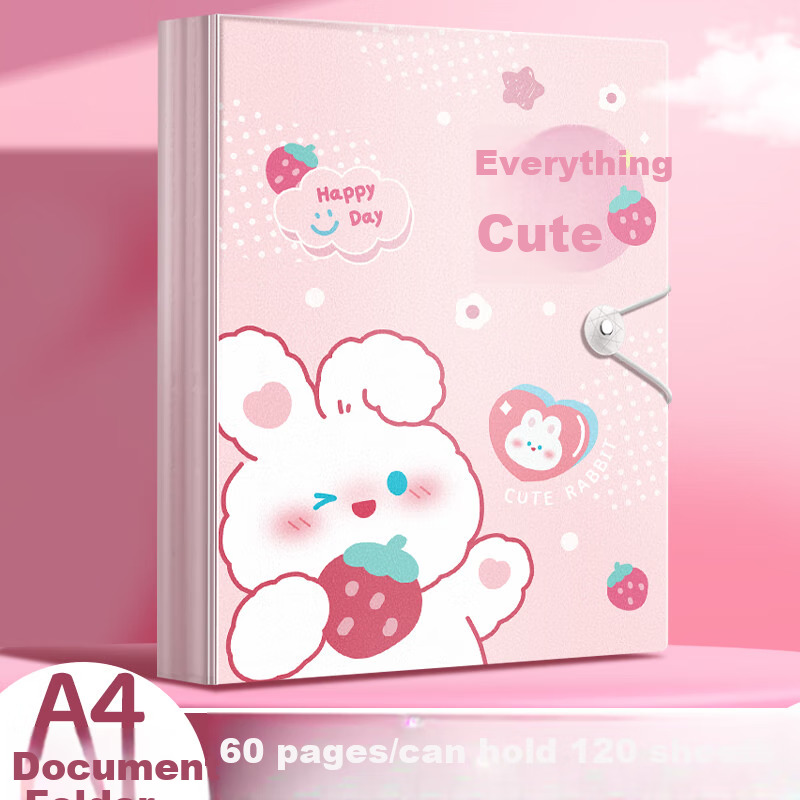 Jinzhi A4 Pink 60-Page Document Folder, Transparent Sheet Protectors for Exam Papers, Certificate Collection Folder, Prenatal And Postpartum Exam Organizer, Sheet Music Holder, Student Art Portfolio, Document Organizer Tool