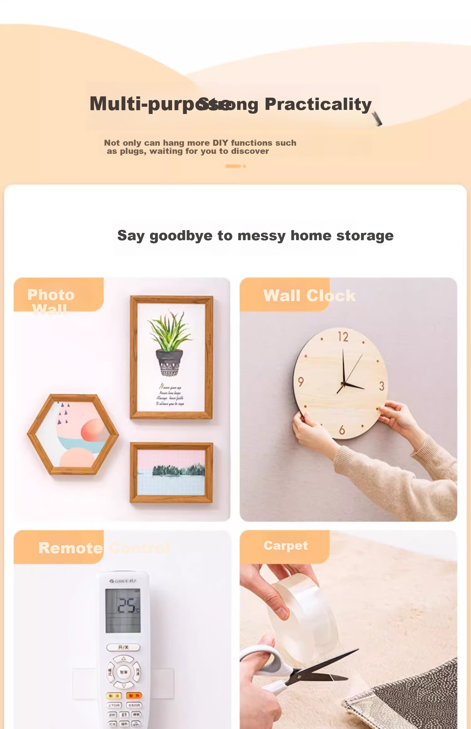 Miaoxinsi Wall-Mounted Router Socket Power Strip Organizer, No Drilling Required, Wall-Mounted Storage Solutio 13