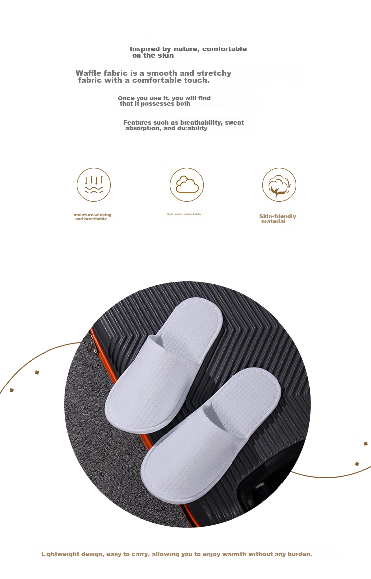 JAJALIN Disposable Slippers [10 Pairs], Guest Slippers, Hotel And Beauty Salon Non-Slip Shoes, Thickened Portable Slippers 2