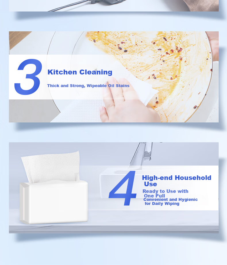 Zhiyue Hand Towels, 1-Ply, 200 Sheets * 20 Packs, Commercial Paper Towels, Kitchen Oil-Absorbing Paper, Hotel Bathroom Dry Hand Tissues, Whole Box 8