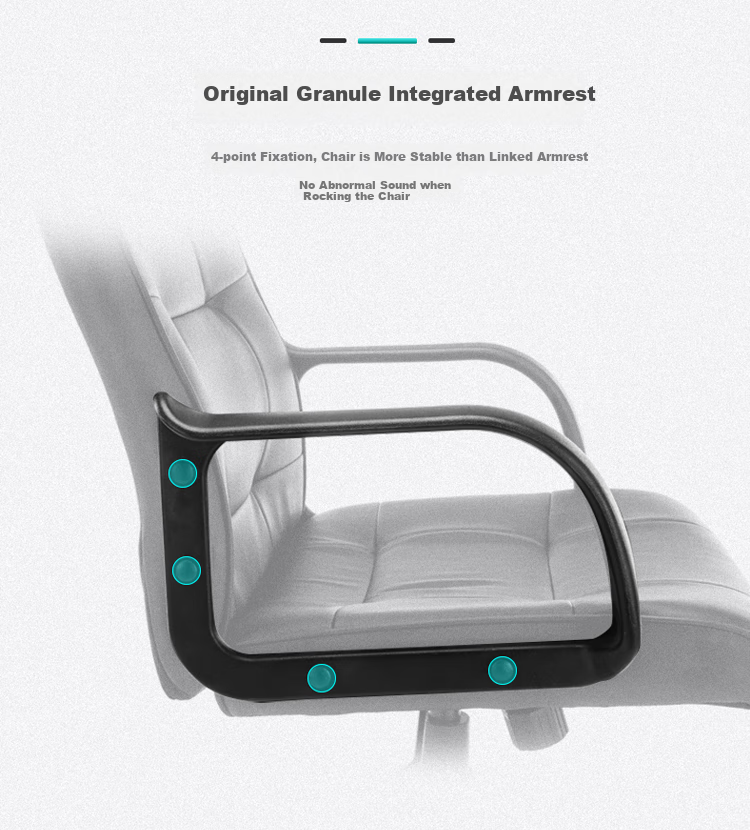 Botai Computer Chair, Home Office Chair, Adjustable Height Swivel Chair for Home Use, Ergonomic Office Chair, Black Executive Chair 90767H 6