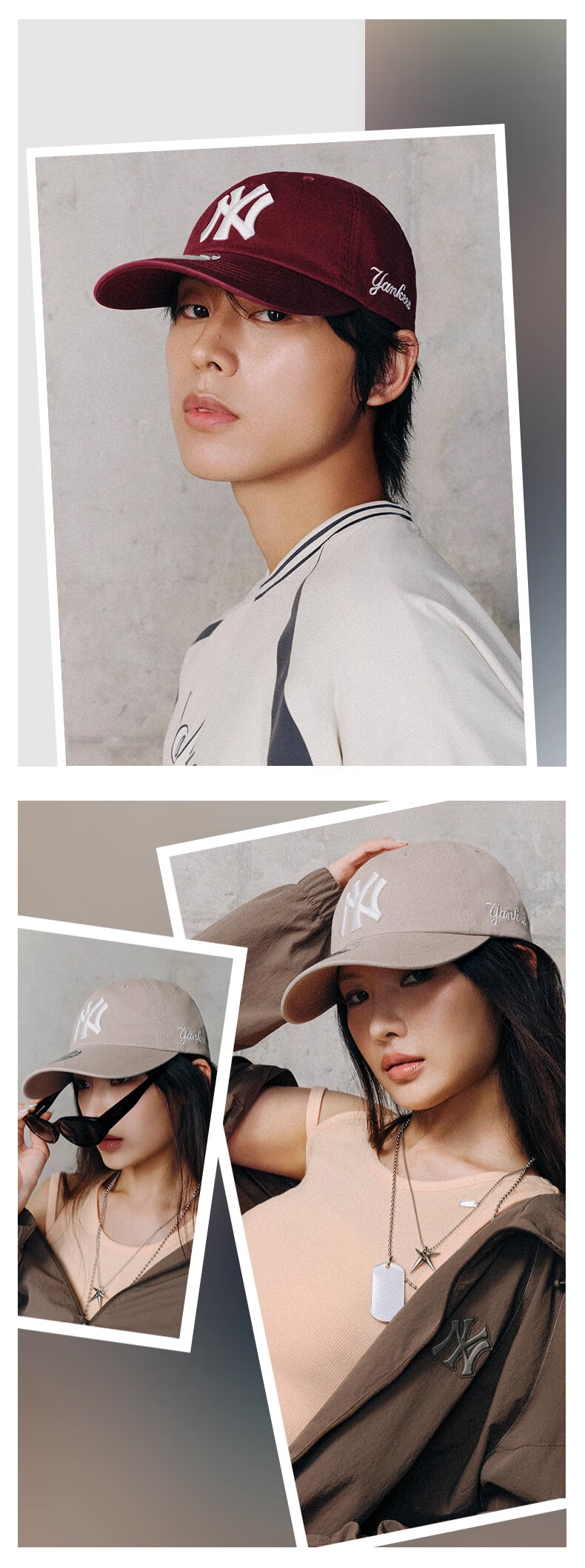 MLB Unisex KARINA Embroidered Soft Top Baseball Cap 25 Autumn New 3ACPB245N-50BKS-F 2