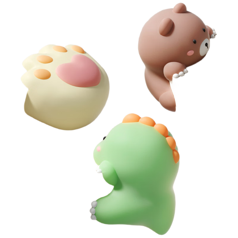 AIBEDILA Cartoon Bear Thickened Anti-Collision Corner Protector Pads for Tables and Windows