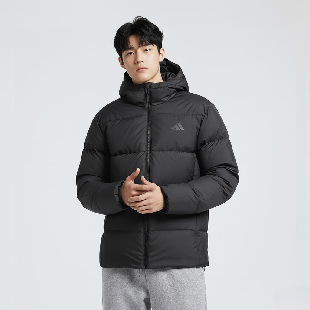 Adidas Men's Sports Style BASIC DOWN JKT Short Down Jacket KC2478 Black XS