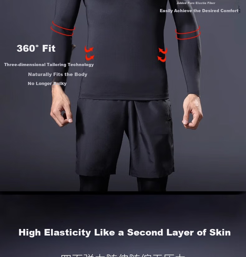 Li-Ning Quick-Dry Shirt for Men, Spring And Summer Basketball Compression Top, Running Sports Compression Wear, Fitness Training Suit, Yoga Outfit, Long-Sleeve Top 6