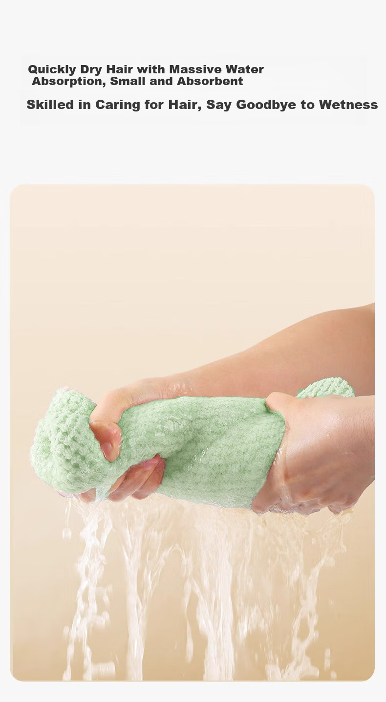 Sanli Hair Drying Cap, Class A Antibacterial, Soft, Highly Absorbent, Quick-Drying, Portable, Hooded Towel, 25*65cm, 78G, Sky Gray 3