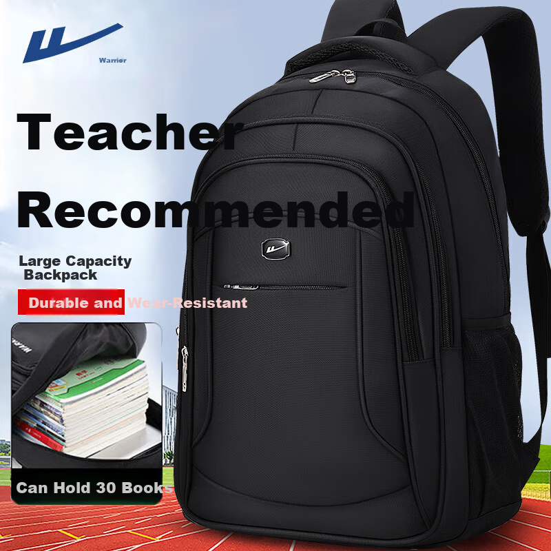 Warrior Large Capacity Backpack for Boys Middle School High School Students 2026 New Student Travel Laptop Bag